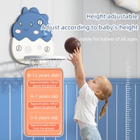 Cartoon plastic sucker basketball board for baby home indoor