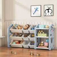 High Quality Indoor Storage 1-6 Years Old Cartoon Children Plastic Toys Bookshelf for Kids