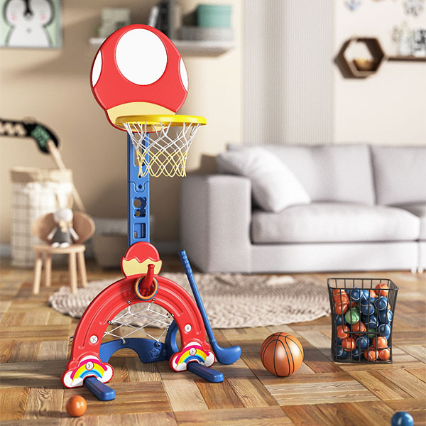 Starry Children's PE Lifting Basketball Stand Box 3-6 Years Old Toy Baby Indoor Basketball Rack
