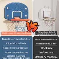 Colorful indoor plastic sucker large basketball board for teenagers and children