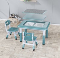 Children's building block table small kids furniture building table girl study table kids study table chair set