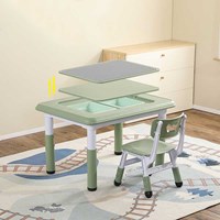 Children's building block table studay table and play fun toy table and chair