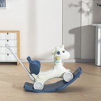 Kids Plastic Ride On Rocking Horse Baby Walker funny childhood rider