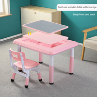 Children's building block table studay table and play fun toy table and chair