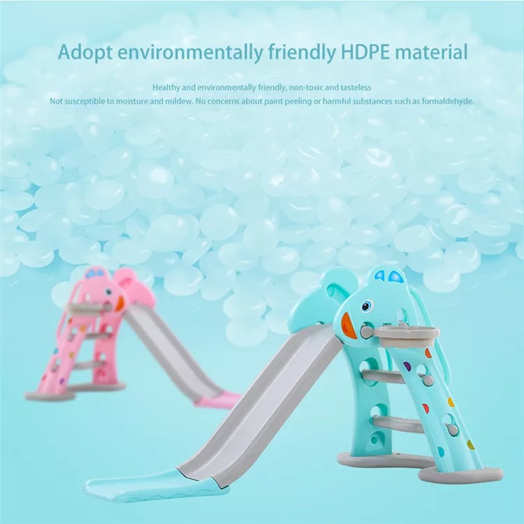 Kids Sliding Toys Children Playground Slide Safety Plastic Small Deer Cartoon Kinds Indoor Play 10-25 Days 130*76*71cm 7-10 Days