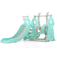 Children Garden Multifunctional Indoor Playground 3 In 1Plastic Kids Swing And Slide Set