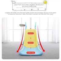 Multi-Color Kindergarten Safety Kids Playground Toy Plastic Indoor Slide