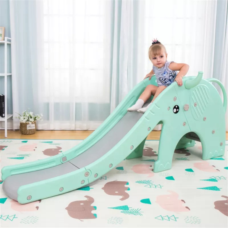 Multifunctional 195*42*74CM Cartoon Animals Elephant Toy Plastic Kids Slide