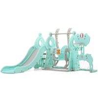 Hot Selling Multifunctional Kid Toys Playground Set 3 In 1 Children Indoor Plastic Slide And Swing Set Baby