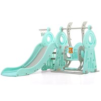 Hot Selling Multifunctional Kid Toys Playground Set 3 In 1 Children Indoor Plastic Slide And Swing Set Baby