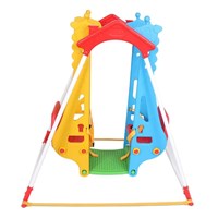 Union play plastic giraffe swing two seats swing with safety belt