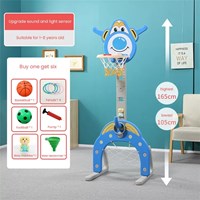 Kids Portable Mini Basketball Stand Indoor Adjustable Plastic Baby Basketball Hoop