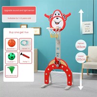 Kids Portable Mini Basketball Stand Indoor Adjustable Plastic Baby Basketball Hoop