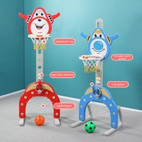 Kids Portable Mini Basketball Stand Indoor Adjustable Plastic Baby Basketball Hoop