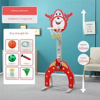 Kids Portable Mini Basketball Stand Indoor Adjustable Plastic Baby Basketball Hoop