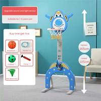 Kids Portable Mini Basketball Stand Indoor Adjustable Plastic Baby Basketball Hoop