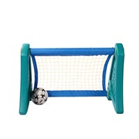 Funny small Plastic Sport Toy Child Football Door Gate Goal Soccer Goal blue color Indoor Outdoor Game