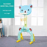 Removable children plastic mini adjustable toddler indoor kids mini rack portable baby ring toy stands basketball hoop