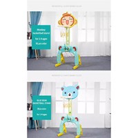 Removable children plastic mini adjustable toddler indoor kids mini rack portable baby ring toy stands basketball hoop