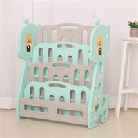 Kindergarten Furniture Book Storage Bookcase Cartoon Deer Kids Plastic Portable Book Shelf