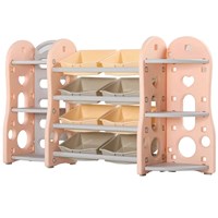 Best Selling High Quality Baby Color Storage Cabinet Drawer Toy Kids Plastic Bookshelf