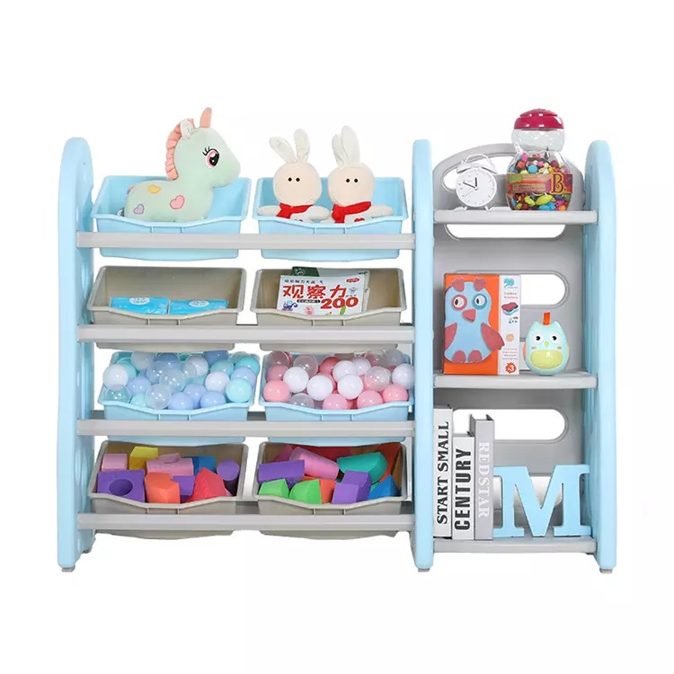 Best Selling High Quality Baby Color Storage Cabinet Drawer Toy Kids Plastic Bookshelf