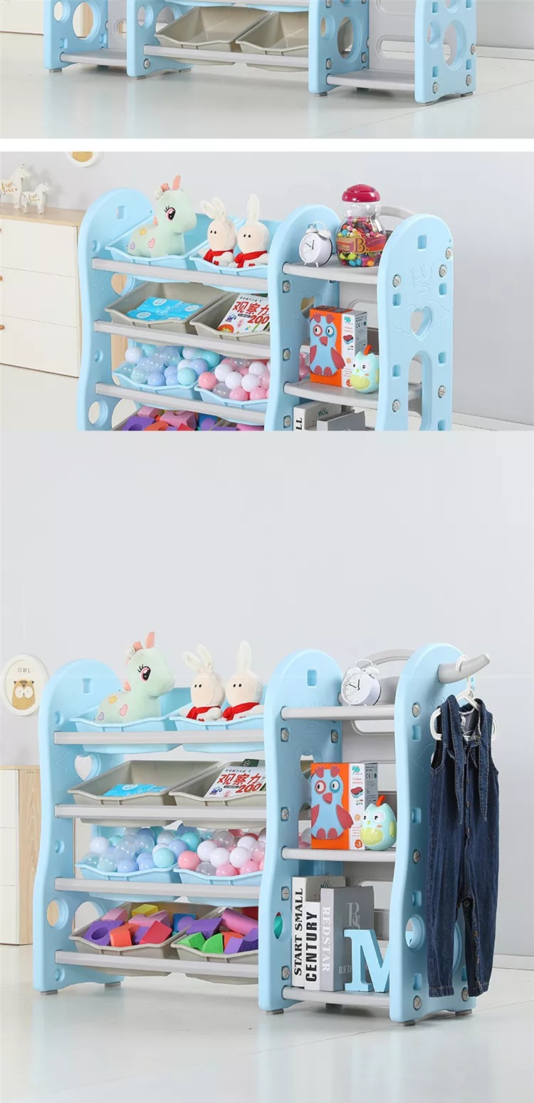 Best Selling High Quality Baby Color Storage Cabinet Drawer Toy Kids Plastic Bookshelf