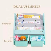 High Quality Home Use Note Kids Plastic Storage Shelf Cabinet Box Baby Children Toy Book Shelf