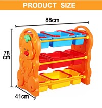 High Quality 88*41*78CM Kids Storage Plastic Toy Organizer Cabinet