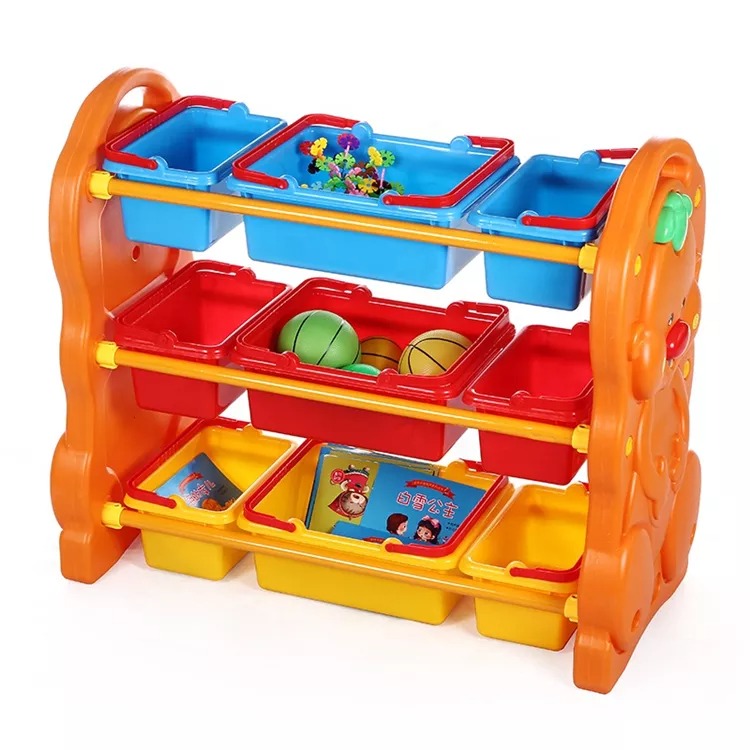 High Quality 88*41*78CM Kids Storage Plastic Toy Organizer Cabinet