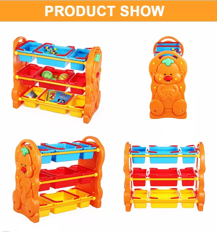 High Quality 88*41*78CM Kids Storage Plastic Toy Organizer Cabinet