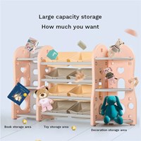 Cute Children Book Shelf Bedroom Plastic Toy Shelf Children Furniture Sets Small Book Shelf