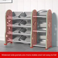 Kids Plastic Toy Storage Shelf High Quality Combination Bookshelf And Toys Storage Shelf Rack