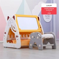 Multifunctional Children's Drawing Board Baby Plastic Storage Cabinet Foldable Bookshelf