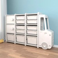 Car storage kindergarten small bookshelf children bookcase New style plastic toy storage kids toyrack