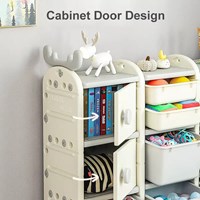 High quality Deer shape Kids Furniture Plastic Kids Toy Storage Children Cabinet Toys Book Shelf