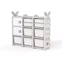 High quality Deer shape Kids Furniture Plastic Kids Toy Storage Children Cabinet Toys Book Shelf