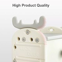 High quality Deer shape Kids Furniture Plastic Kids Toy Storage Children Cabinet Toys Book Shelf