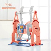 Wholesale New Style Cute Penguin Playground Indoor Plastic Kids Slide And Swing Set