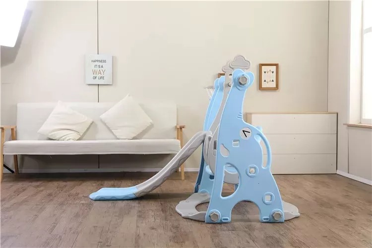 Brand New Kids Plastic Slides Indoor/Outdoor Playground Slide Set Baby Elephant 3-in-1&Iron Beam Slide