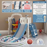 Hot sale commercial playground plastic children toys kids baby indoor slide with telescope