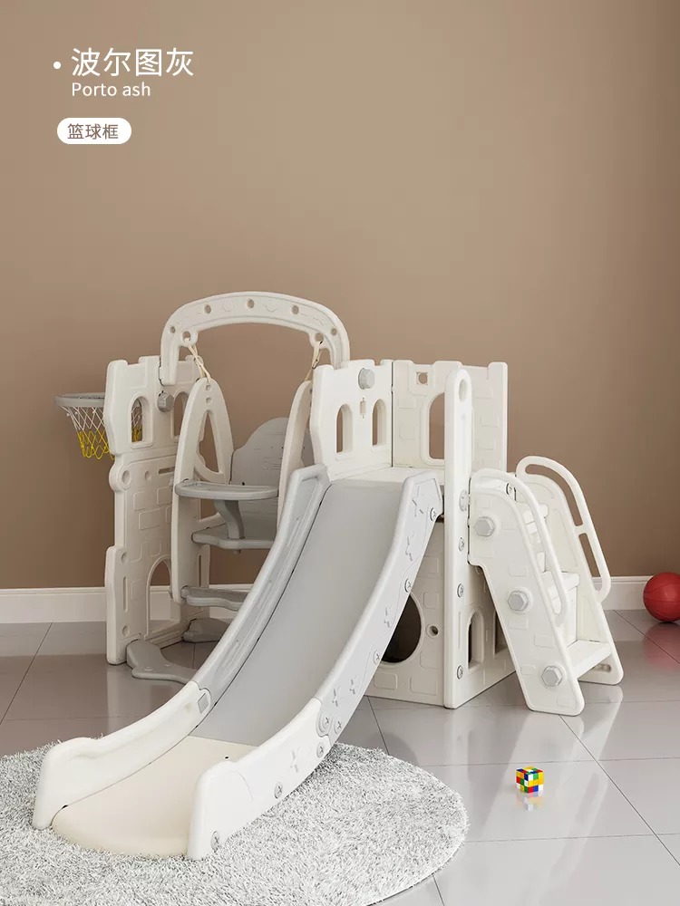 Hot sale commercial playground plastic children toys kids baby indoor slide with telescope