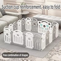 Crown Playpen Big Size Fence Multifunction Baby Fence Easy To Carry Kids Plastic Care Playpen Set For Baby