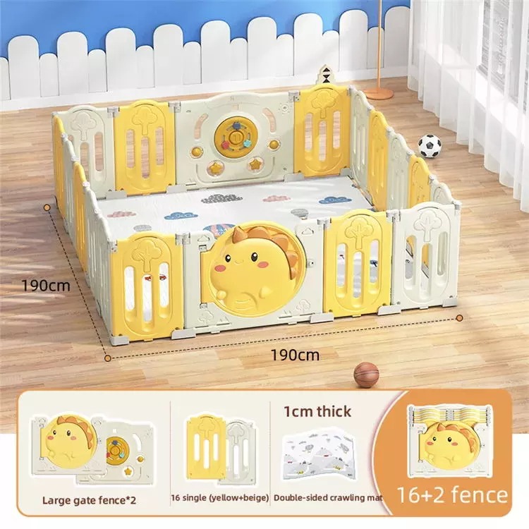 Children Game Fence Children Indoor Playpen Toddler Fence Baby Safety Fence Kids Crawling Mat Toys Plastic