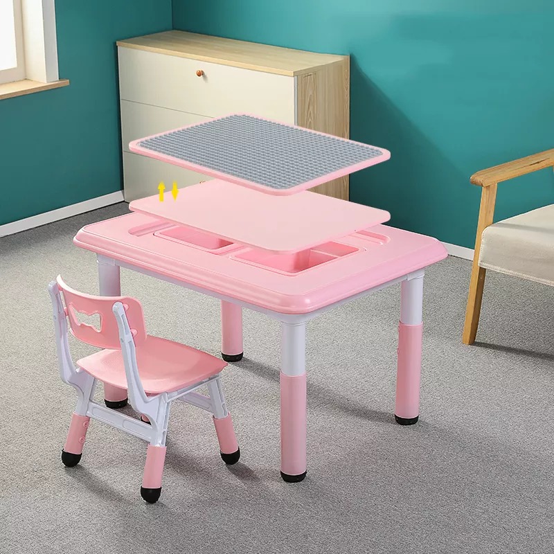 High Quality Kids Building Table Student Write Homework Smart Modern Study Table And Chair Furniture