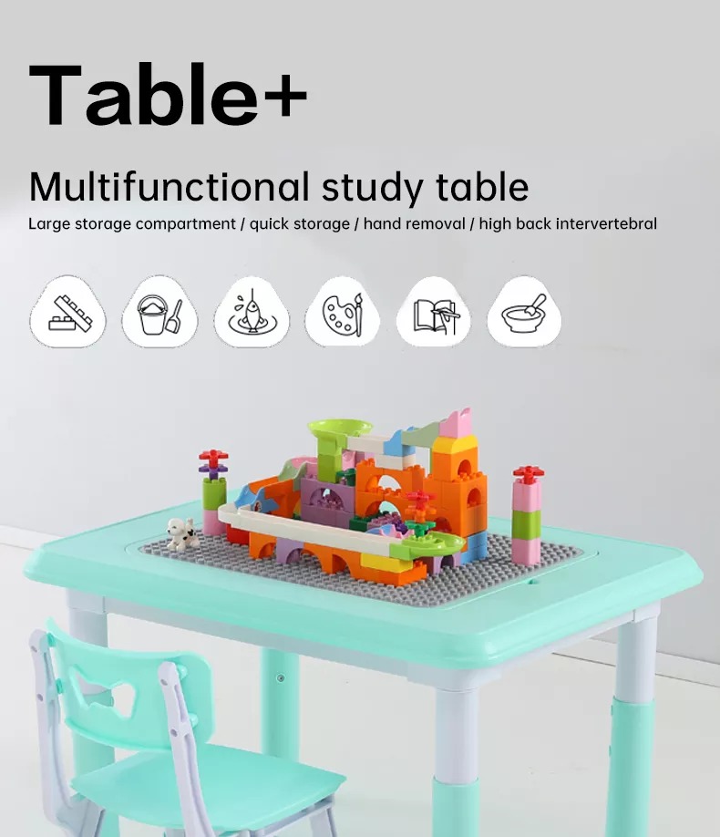 High Quality Kids Building Table Student Write Homework Smart Modern Study Table And Chair Furniture