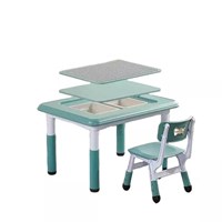 Cheap School Area Desk Kids Plastic Study Table Chair Set Children Custom Furniture