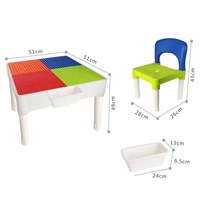 Multifunctional Building Table Boy And Girl Puzzle Assembly Kids Building Block Table