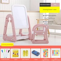 Children Adjustable Multi-Functional DIY Cardboard Painting Whiteboard Kids Magnetic Drawing Board