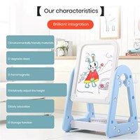 Children Adjustable Multi-Functional DIY Cardboard Painting Whiteboard Kids Magnetic Drawing Board